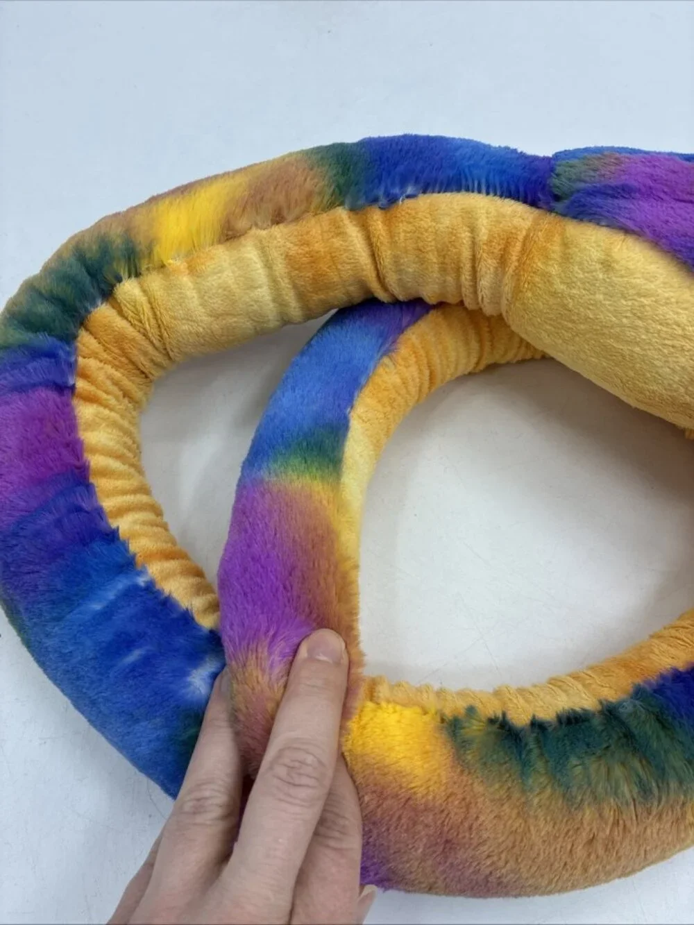 Adventure Planet Rainbow Plush Snake Stuffed Animal Colorful Jumbo Serpent Toy